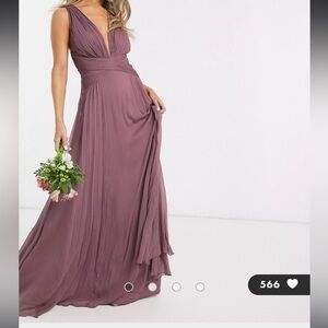 ASOS Mauve Bridesmaid Dress
